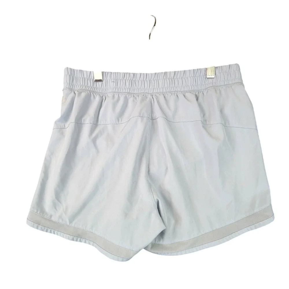 Gaiam Active Running Shorts‎ Light Blue Womens Size M Mesh Trim Athletic Workout